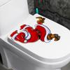 NEW Christmas Fun Bathroom Toilet Decoration Self Adhesive Wall Stickers Car Creative Decoration Santa Claus Stickers Wholesale