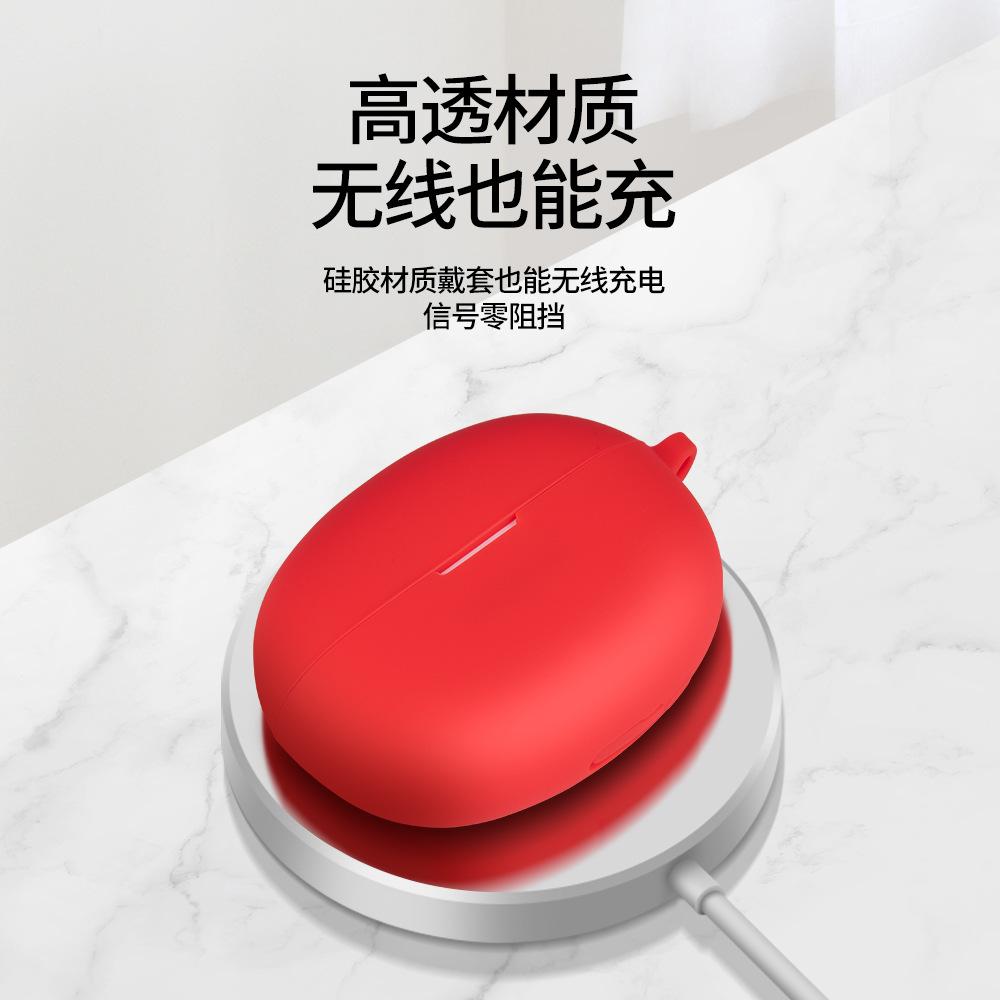 Suitable for Realme Buds Air5 Silicone Buckle Earphone Cover Anti-drop Anti-slip Protective Cover Portable Soft Case