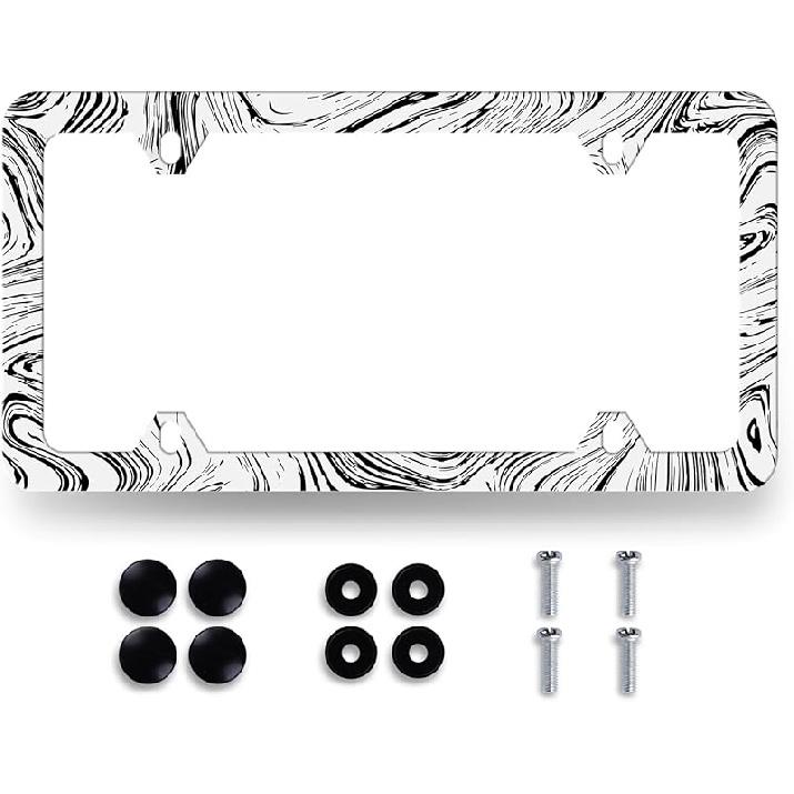 Funny License Plate Frame Hit Me I Need The Money License Plate Holder Stainless Steel License Plate Car Accessory Personalise License Plate