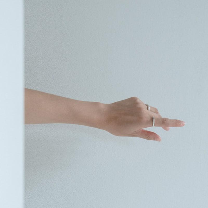 Eveningbell [silver925] Childish Letter Ring (silver)