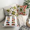 Ins Floral Embroidery Pillow Case Living Room Sofa Decoration Flower Bedroom Bedside Pillow