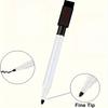 12pcs Easy-to-Wipe Water-Based Erasable Pens, Black Cap, Fade-Resistant, Quick-Drying, Smooth Art Drawing Pens,Classroom, etc.
