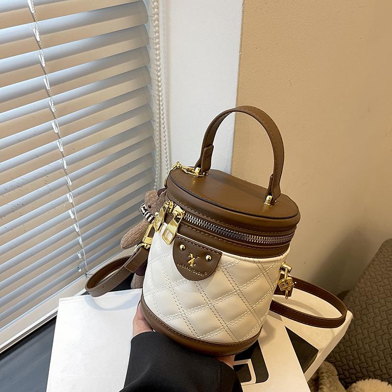 

Модная женская сумка кроссбоди в корейском стиле 2025 - Дизайн круглого цилиндра на удачу, Тренд знаменитостей