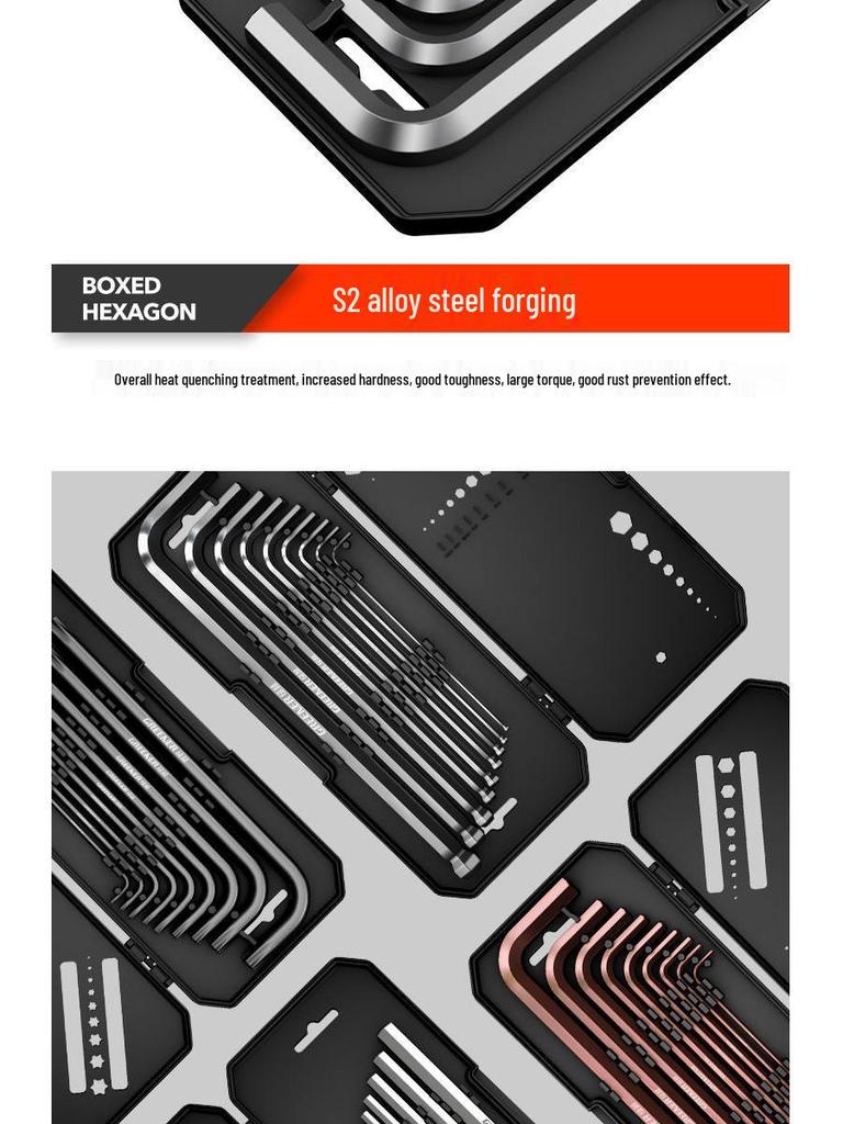 Universal Hex Wrench Set - 6-Point Screwdriver & Extendable Hex Tool