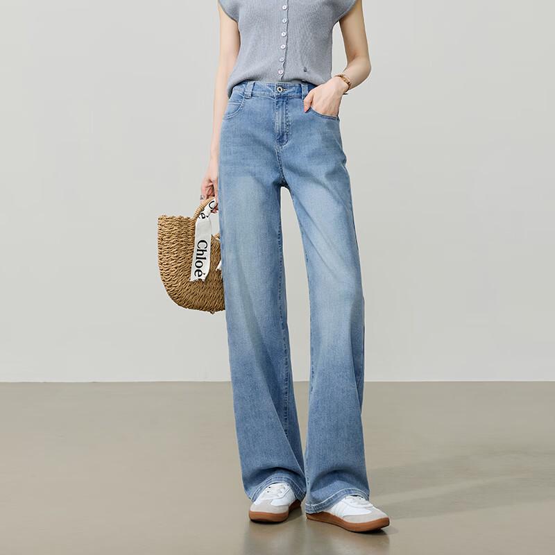 ESE-Y Women s Summer Slim Wide-Leg Jeans 31S