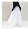 A-line Women's Summer Mesh Gauze Skirt - Fairy Style, Wide Hem, Mid-Length, Slimming Temperament