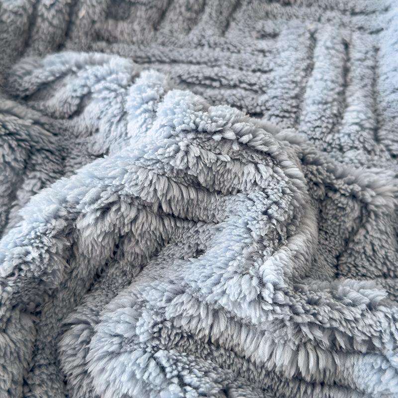 Hot Winter Warm Coral Fleece Fitted Sheet Elastic Mattress Protector Cover Fluffy Plush Bed Linen Couple Double Bed King Size