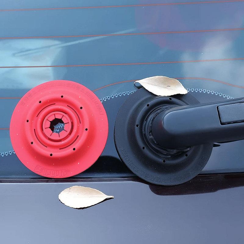 2x Car Silicone Wiper Arm Bottom Hole Protection Sleeve Windshield Wiper Dustproof Cover Leaves Falling Debris Prevention Cover