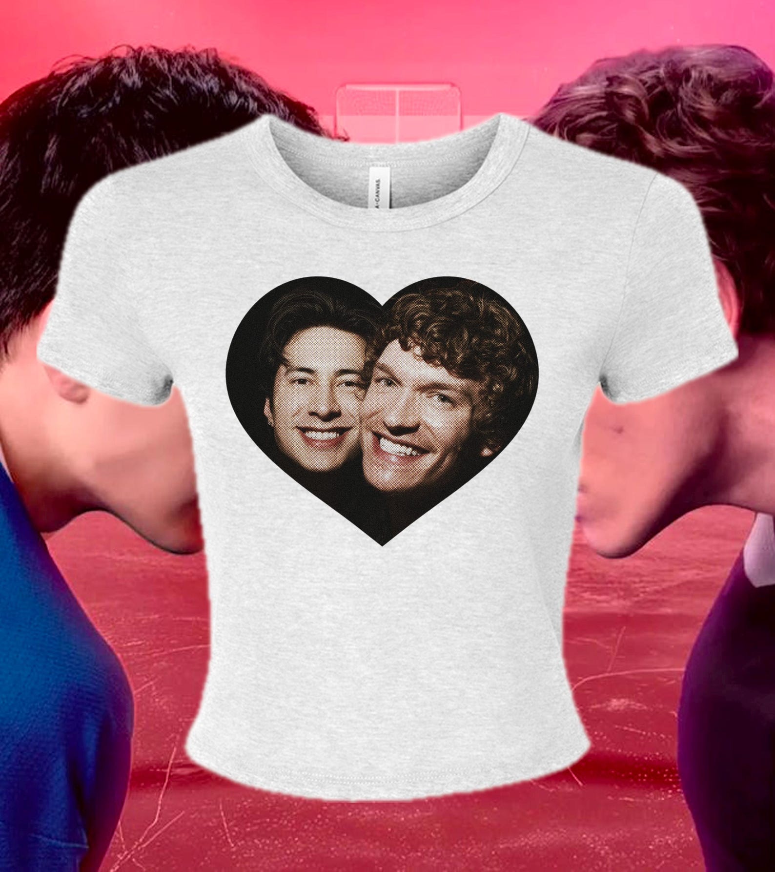 HUDCON Cropped Baby Tee | Heated Rivalry | Hudson Williams Connor Storrie 3XL