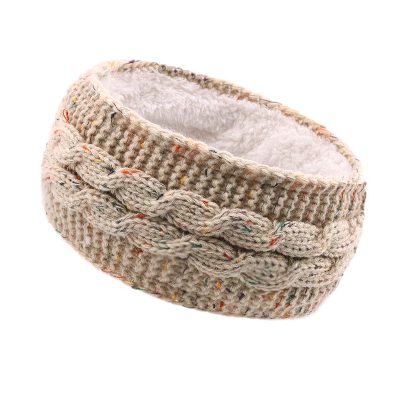 Winter Fleece Hair Accessories Autumn And Winter Wool Knitted Headband Warm Sports Headband Ear Protector