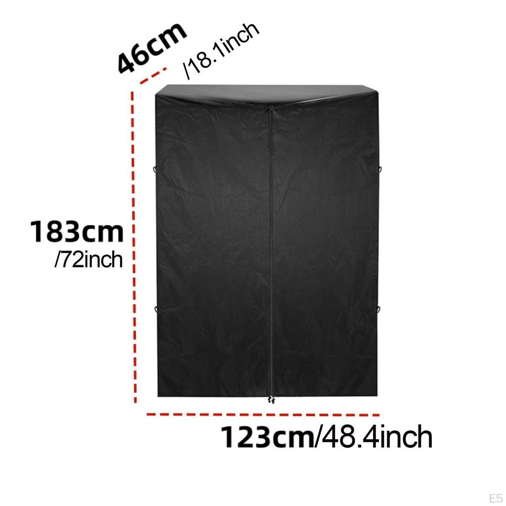 Dust Cover for Storage Racks, Oxford Cloth Cover, Clothes Rack Protector, And