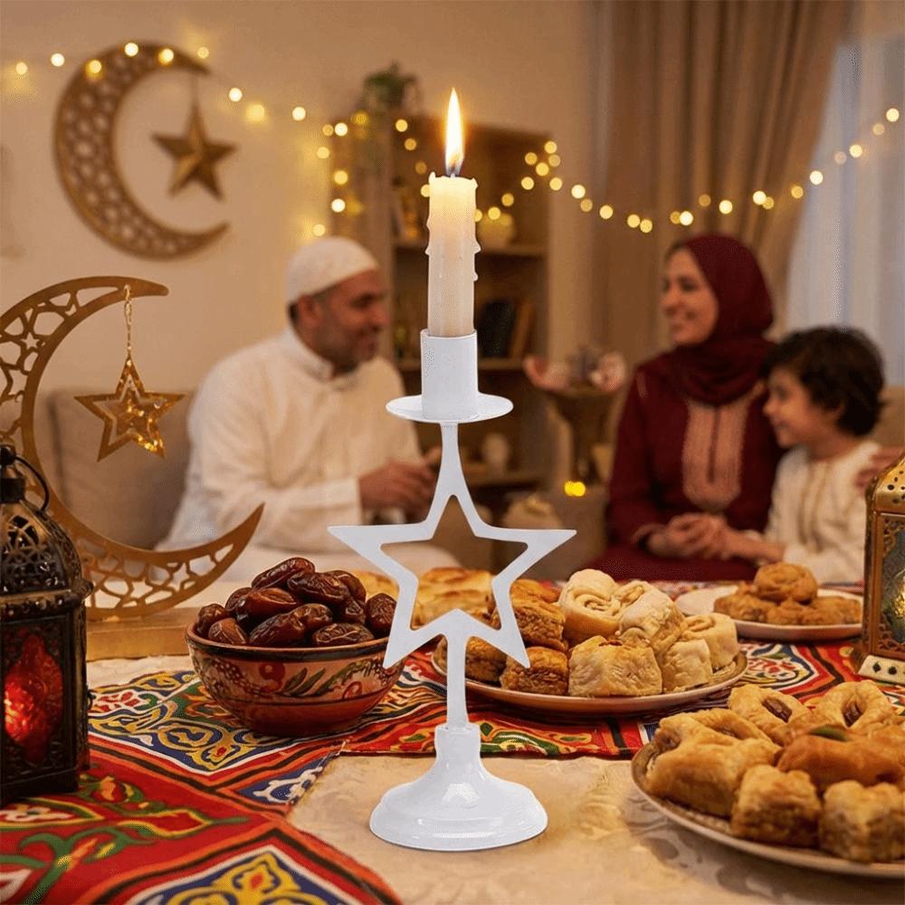 Vintage Stars Candle Holder Handicraft Hollow Candle Holders Modern Candle Stand  Dining Table