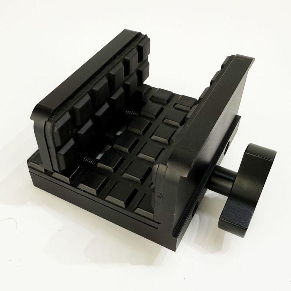 Durable Aluminum Alloy Outdoor Telescopic Clamp Telescopic Adjustment Shock Absorption Telescopic Shockproof Clamp Black