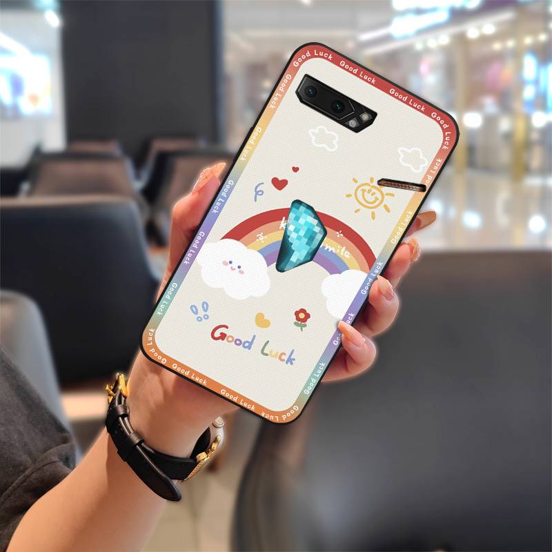 Dirt-resistant Fashion Design Phone Case For Asus ROG Phone II ZS660KL Soft Case Shockproof TPU Durable Cute Anti-dust