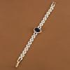 Exquisite French Zircon Water Drop Bracelet for Women - Versatile Pure Copper Jewelry with Fine Workmanship.