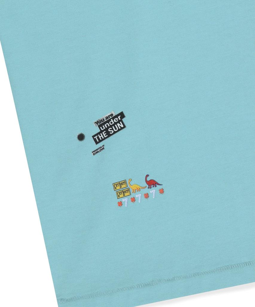Sun Love Collage Tee Light Blue