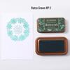 Retro Tin Box DIY Ink Pad for Rubber Stamps - Creative Stationery Tool