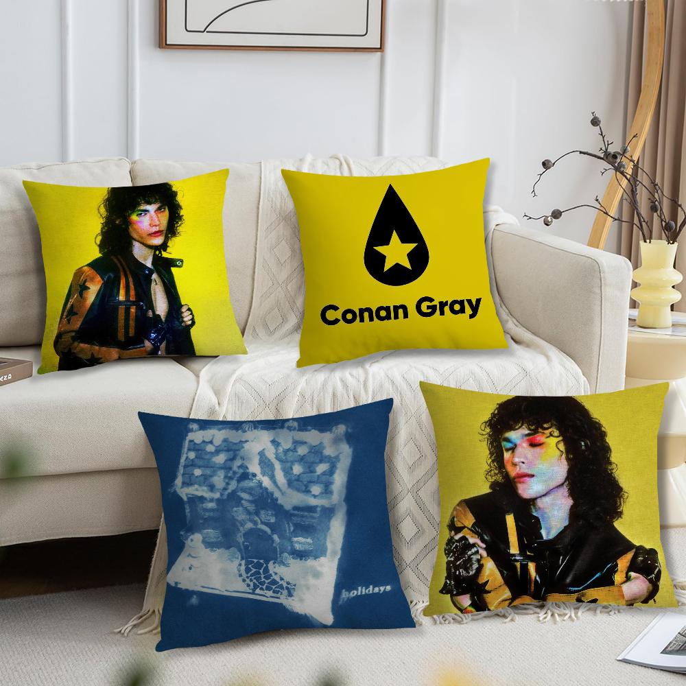 Sänger Conan Gray Feiertage Neue Kissenhülle Sofa Wohnzimmer Schlafzimmer Kopfteil Rückenlehne Kissen Quadratisches Kissen Nickerchenzeit