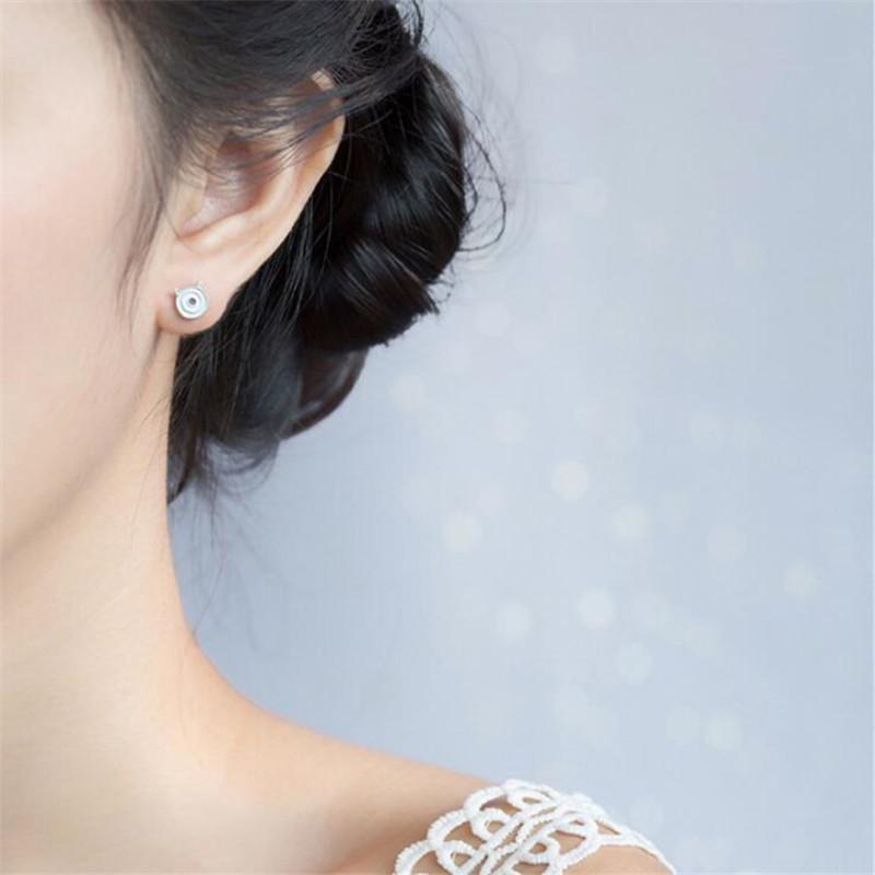 Korean Style Asymmetrical Cartoon Monster Girl Earrings