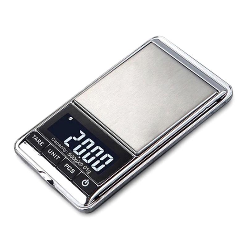 

Digital Pocket Jewelry Scale High Precision Portable Scale Steelyard 0.1 g Reloading Compatible for W/ Jewelry & Gems 1