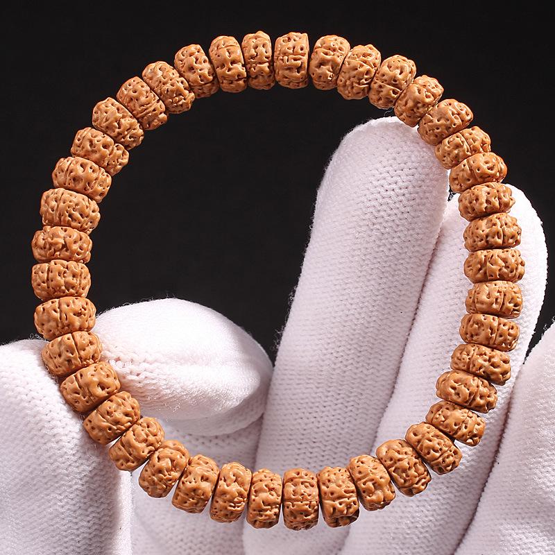 Men's King of Trees Bodhi Seed Bracelet - Original Little King Kong Buddhist Walnut Beads Single Circle.