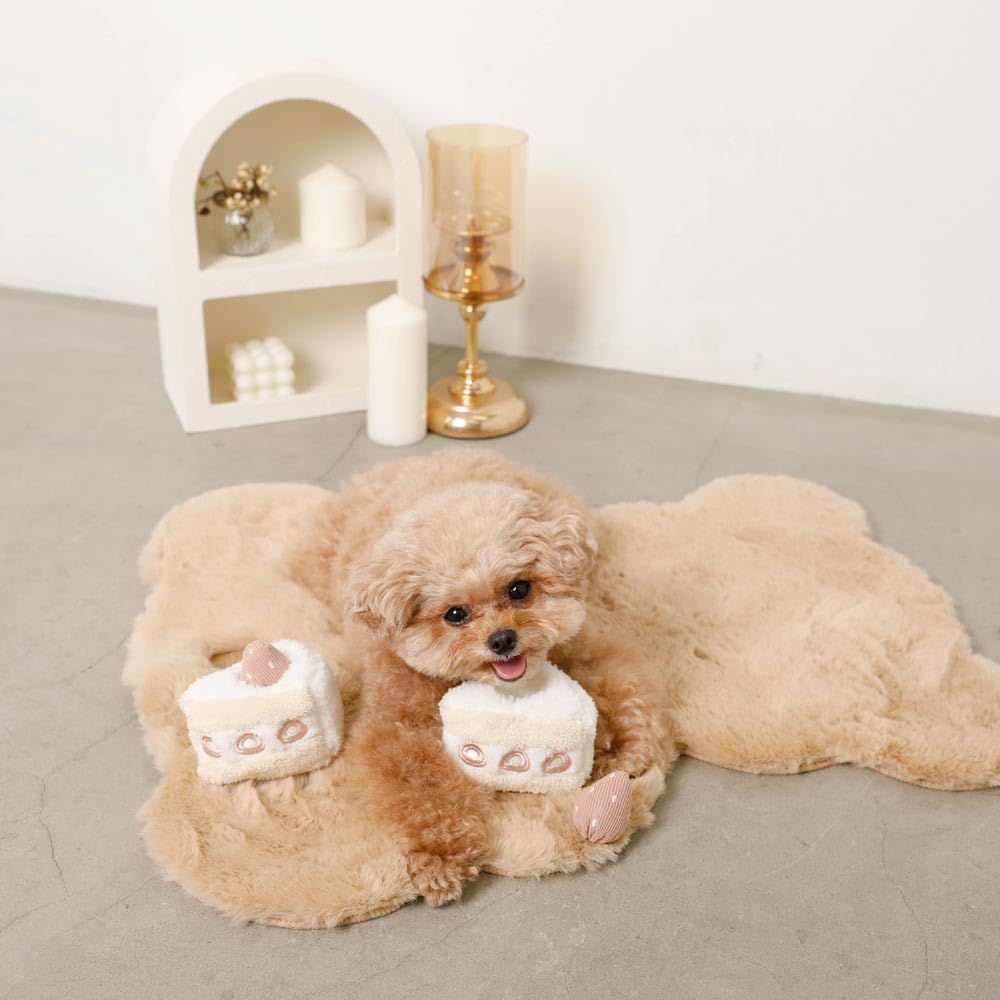 Hund Andere Erdbeerkuchen Nasenarbeit Niedlich Stilvoll Beliebte Marke Zwergpudel Chihuahua Kleiner Hund Mittelgroßer Hund monchéri Spielzeug/WEISS/KOSTENLOS