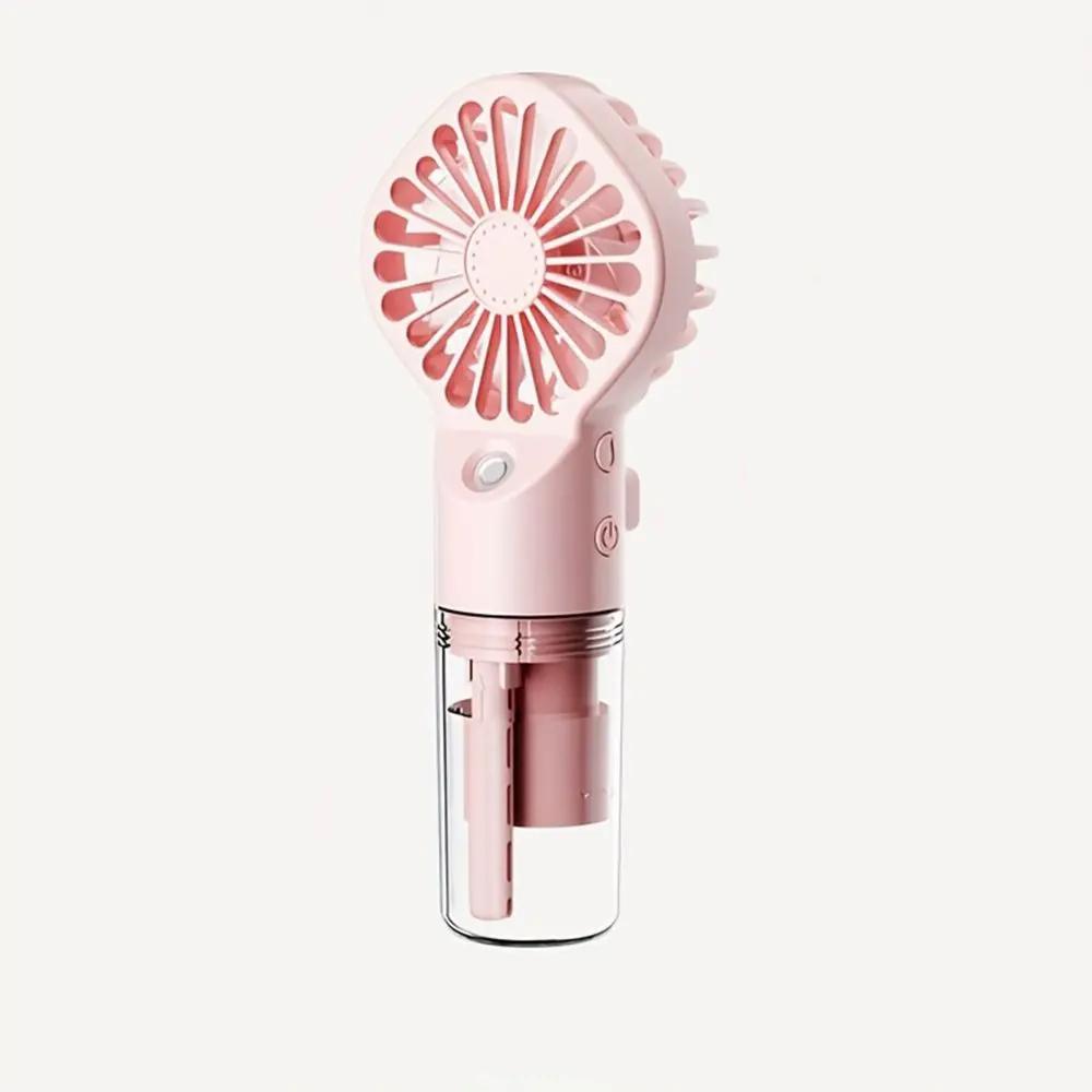 Handheld Desk Misting Fan USB Rechargeable Portable Small Air Cooler Low Noise Cooling Spray Humidifier Fan for Home Office Dorm