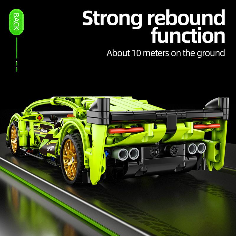 High-Tech Racing Sports Car Creation Expert Building Block 452pcs Racing Model Children's Toys for Boyfriend's Birthday Gifts
