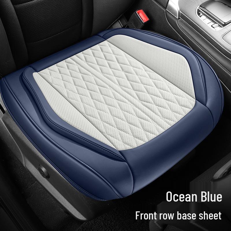 

Universal Full Leather Car Seat Cushion for All Seasons - Fits SUVs, Off-Road Vehicles, Pickups, MPVs, and Sedans (Single Seat) Universal