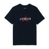 Air Alphabet Flying Man Logo Printing Round Neck Casual Short Sleeve Black Men's DM1463-010