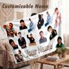 Custom Name Flannel Blanket,Alex Warren Lightweight Warm Bed Blanket For Couch & Holiday Gift