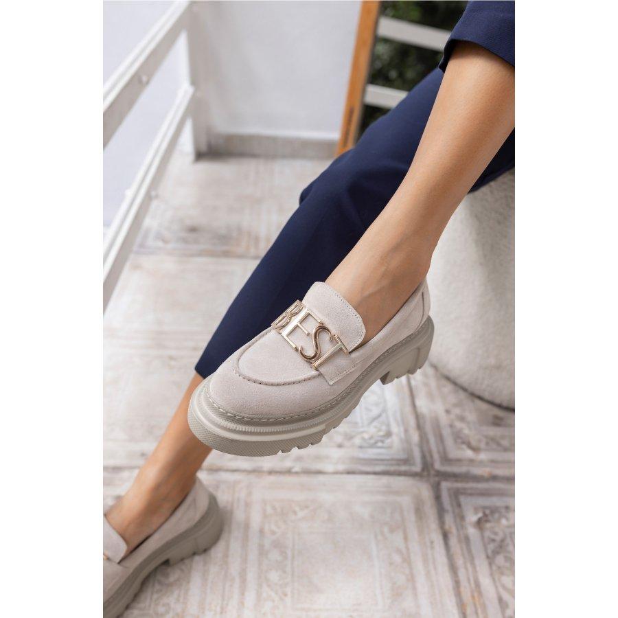 Women's Genuine Suede Casual Shoes Loafers