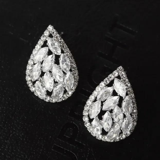 TEER Teardrop Cubic Stud Earrings