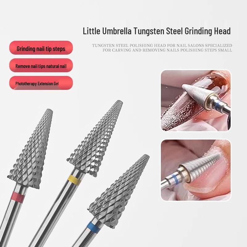 

Tungsten Steel Nail Art Grinding Head for Polish Removal and Carving