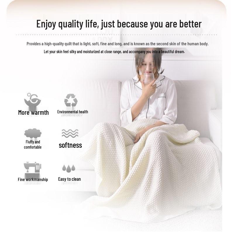 Nordic Knitted Tassel Wool Office and Nap Blanket