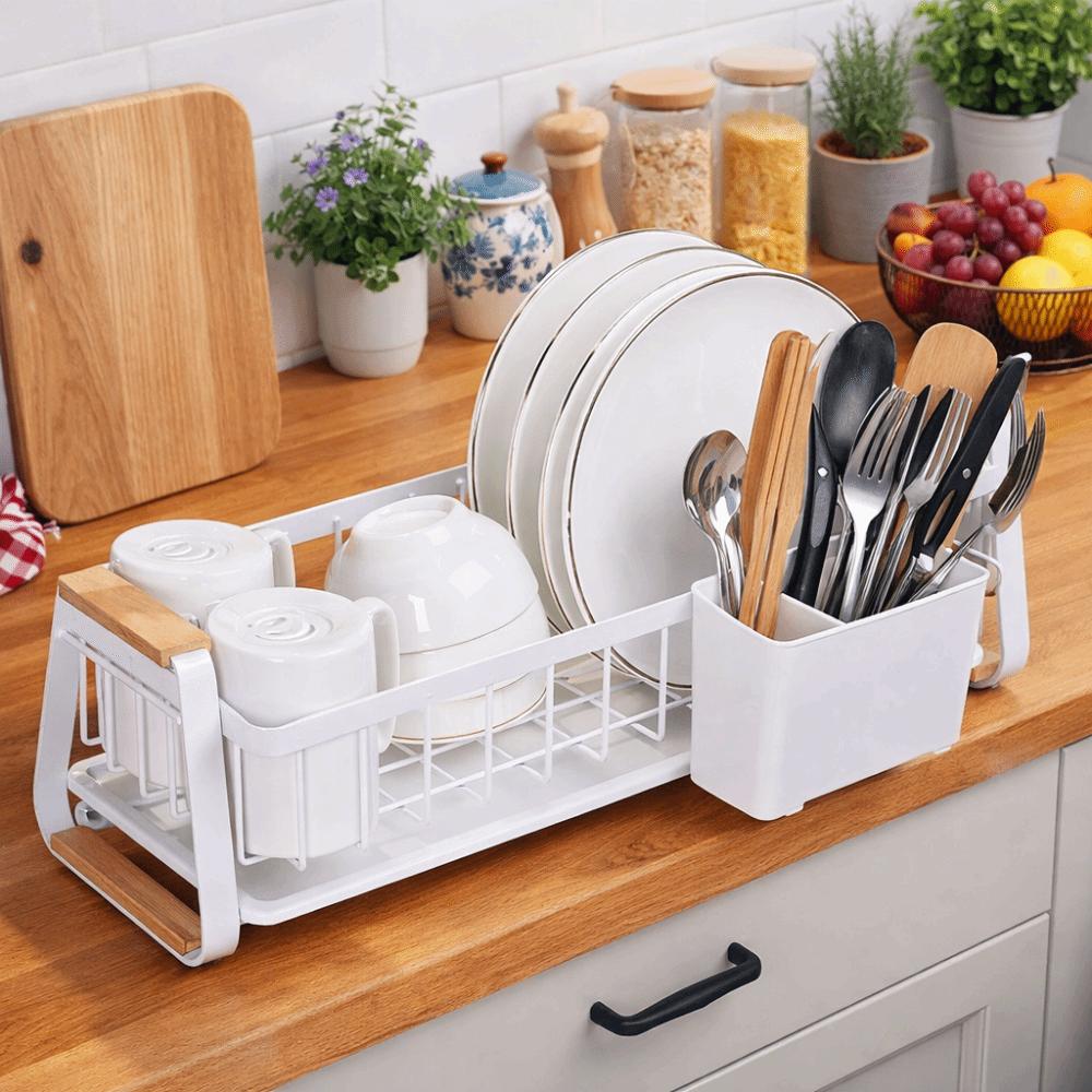 Detachable Dish Drying Drain Rack Large Capacity Tableware Storage Rack  Household