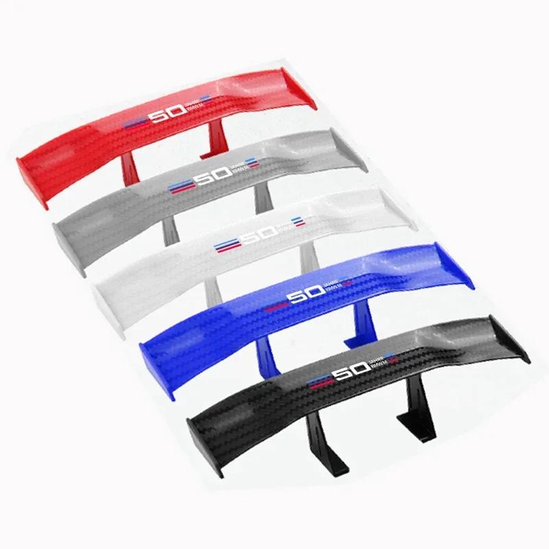 

1pcs Car mini spoiler Tail Wing Carbon Fiber Look Tail Wings Model For BMW X1 X2 X3 X5 X4 X6 X7 G30 G20 G32 G11 G12 F40 F30 F25 Gray