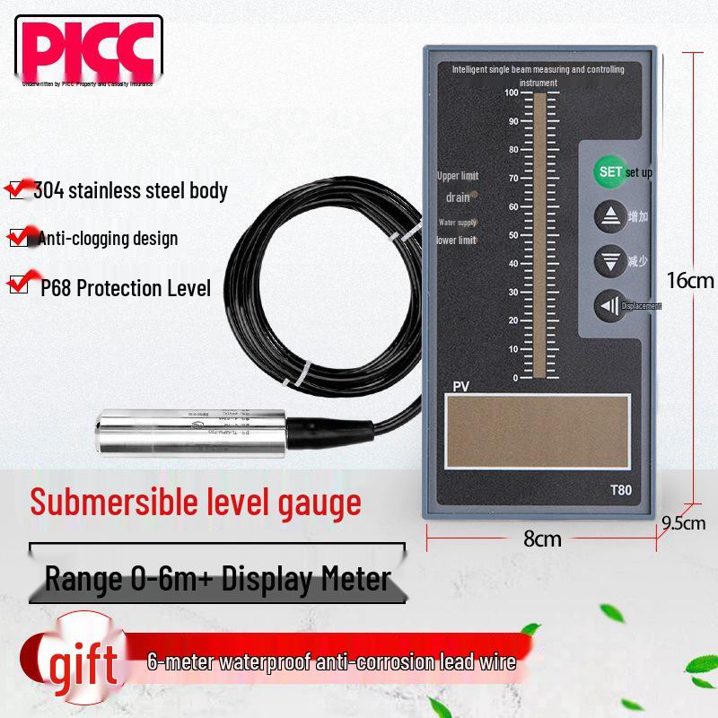 Submersible Water Level Sensor 4-20mA Voltage Transmitter