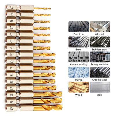 Hexagonal Handle HSS Spiral Drill Bit Achieve Fast and Precise Drilling In Various Materials Twist Drill Bit Replacement