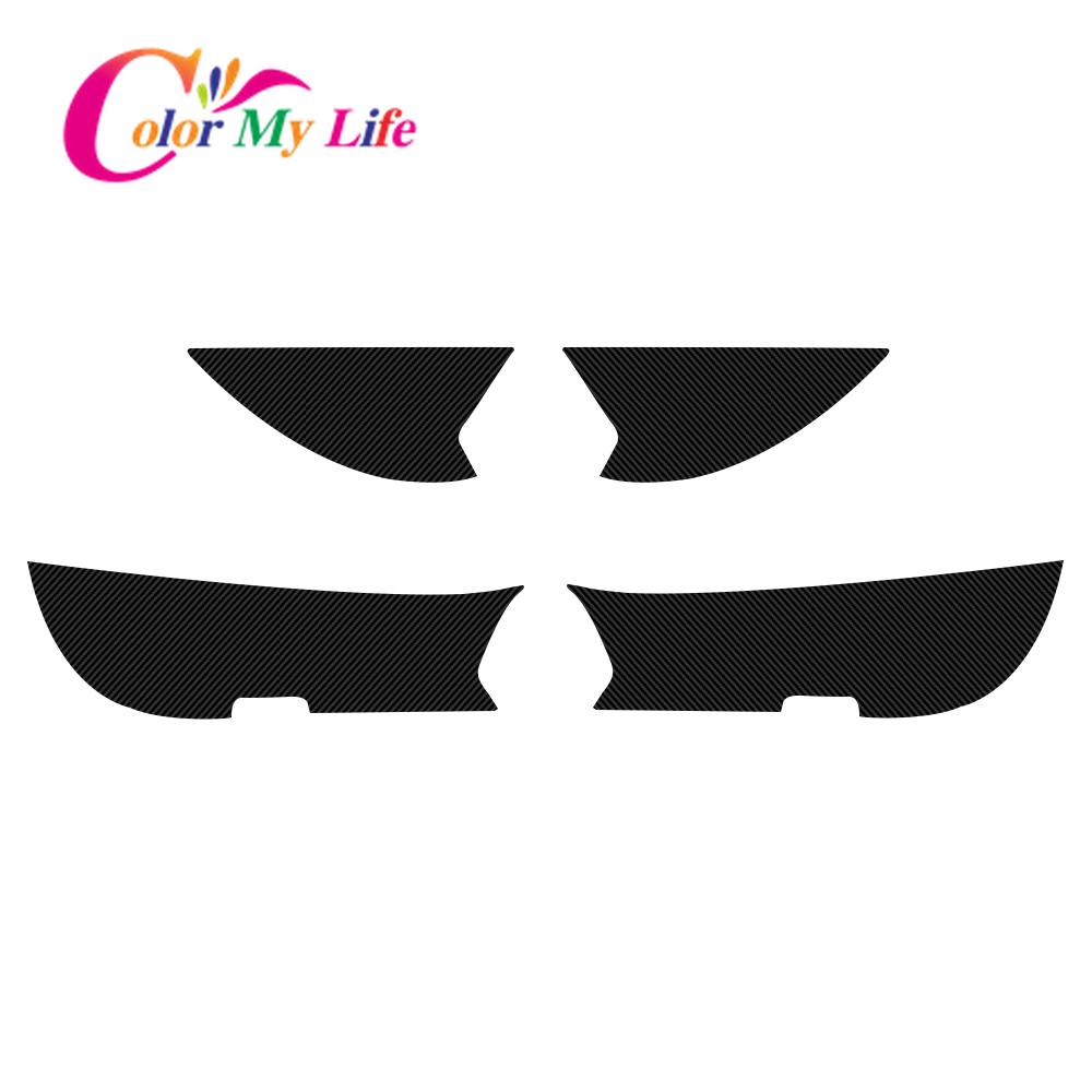 Color My Life Lmitation Carbon-Faser-Tür-Innenverkleidung, schützende Abdeckungsaufkleber für Volkswagen VW Golf 7 7,5 MK7 MK7,5