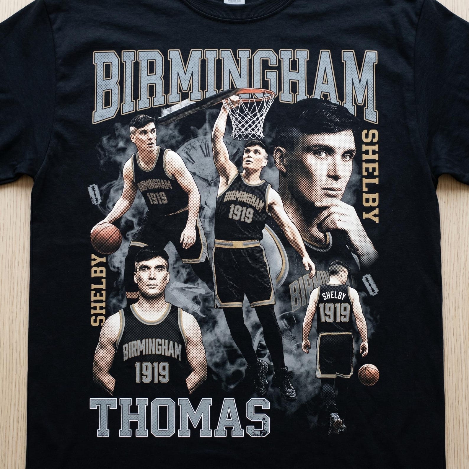 Thomas Shelby Basketball Tee | Vintage Bootleg Peaky Blinders Unisex Shirt 2XL