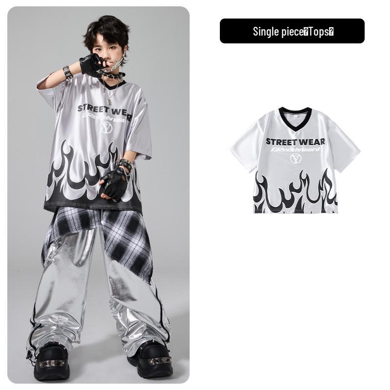Trendiges Street Dance Hip Hop Performance Outfit für Kinder (Jungen und Mädchen)