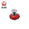KAK Chrysanthemum Ceramic Handles Drawer Knobs Cupboard Door Handles for Kids Room Cabinet Handles with screws Furniture Handles