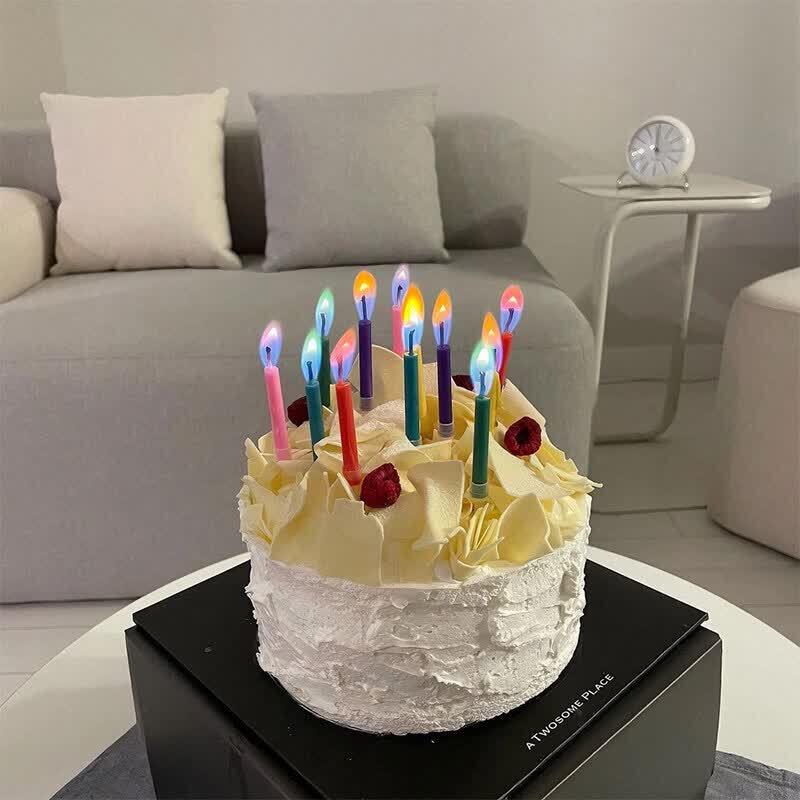 LIEI Colored Flame Birthday Cake Candle