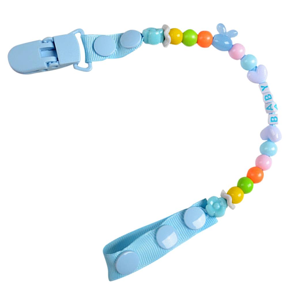 Baby Clip Holder Soother Shower Children Self-Assembly Clips Newborn Beads Chain Dummy Teether Nipples Dental