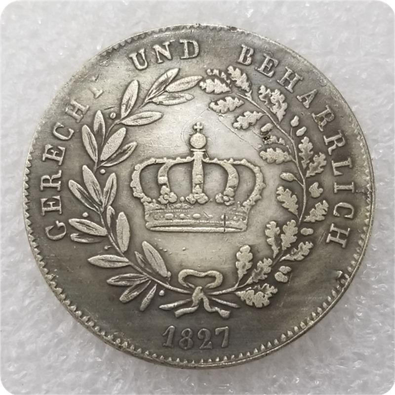 1827 German Commemorative Collectible Souvenirs Silver Coins