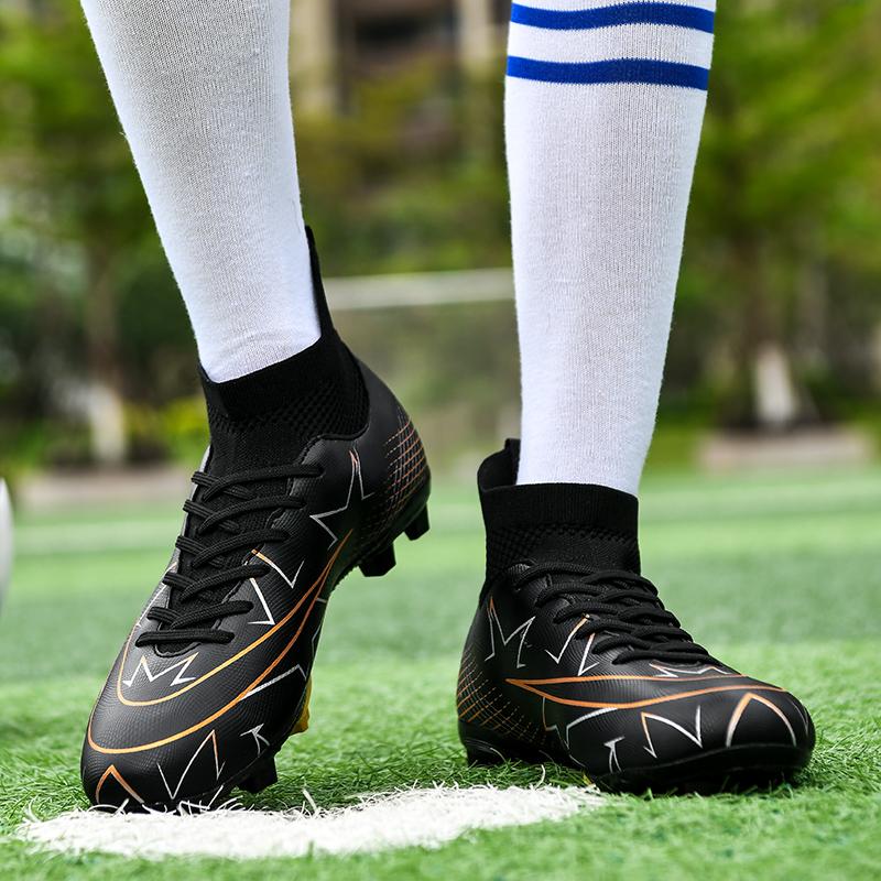 FG/TF Men Football Field Boots Long Spike Original Fast Society Training Football Shoes Grass Indoor Cleats Sneaker Soccer Shoes