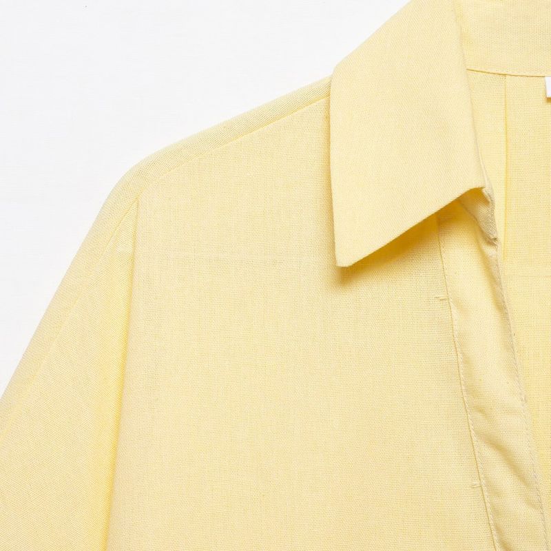 Kaslead New Arrival Women's Fashion Style Fashion Minimalist Blended Wide Sleeve Shirt 3602710