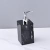 Marble Pattern Resin Dispenser Bottle Press Type Empty Refill Vial Liquid Soap Shampoo Lotion Container For Household Storage