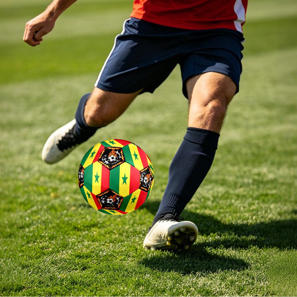 1 pz Pallone da Calcio Tema Sportivo Senegal Taglia 5 Professionale Partita Allenamento Calcio Sportivo Indoor & Outdoor Leggero Durevole c6616